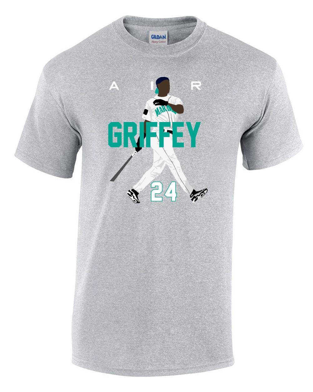 

Grey Ken Griffey Jr Seattle Mariners Air Pic Unisex T-Shirt