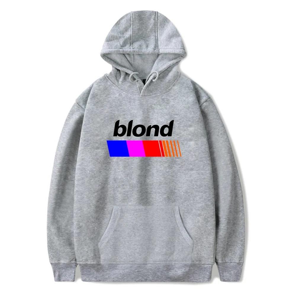 Trend Pop Singer Frank Hoodie Ocean Print Women Men Cotton Sweatshirt Streetwear Blond Pullover Fashion Winter Clothes Tops