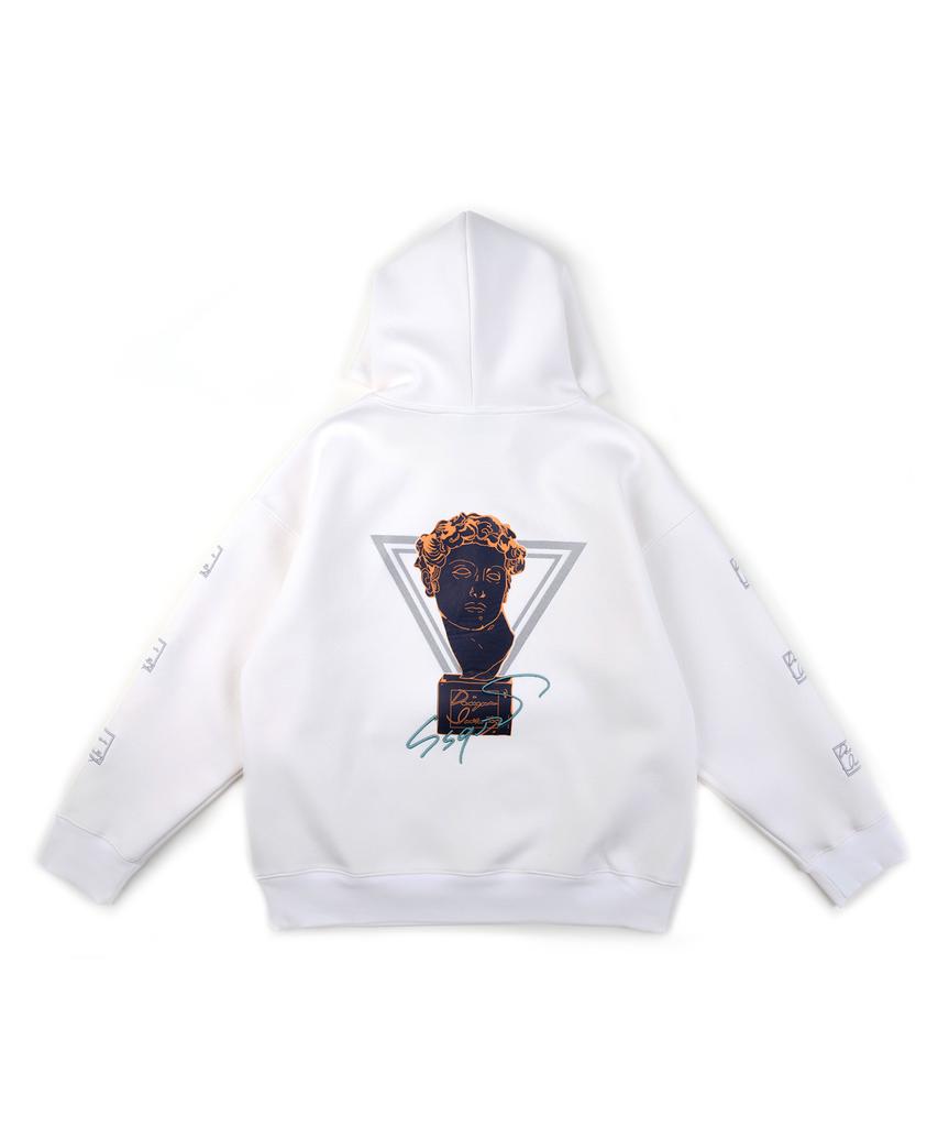 Unisex Embroidered Hooded Sweatshirt Dahood_02_Ivory