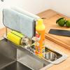 1 szt. Teleskopowy ociekacz, zlew kuchenny, ściereczki, gąbki do mycia naczyń, przechowywanie, wielofunkcyjna półka