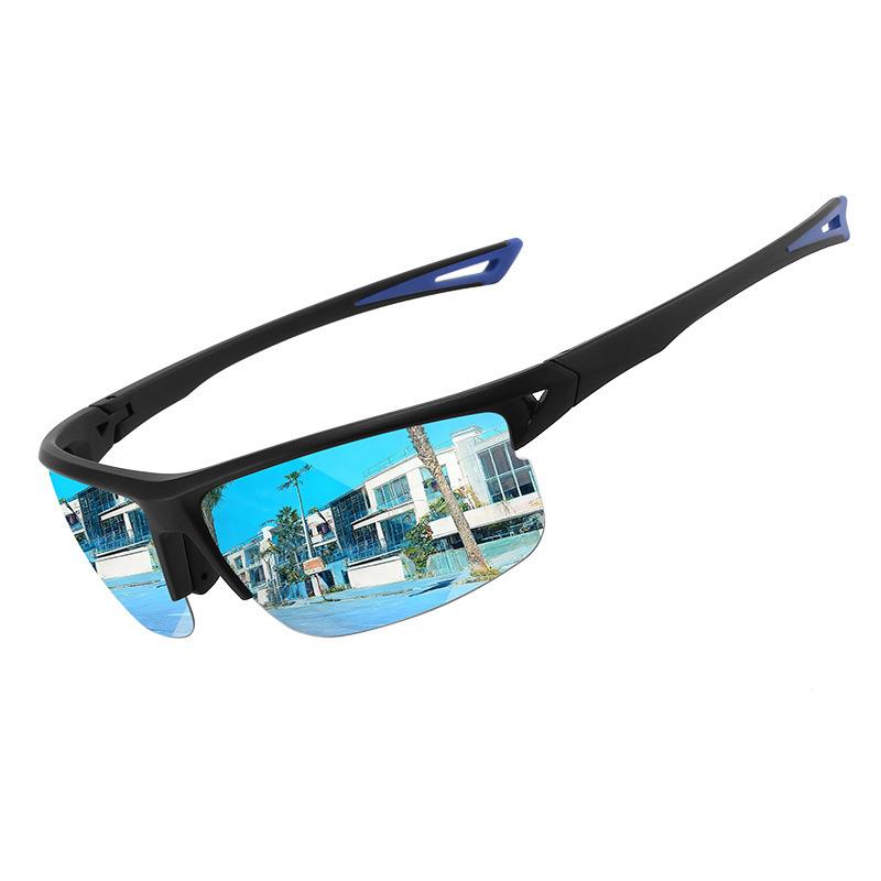 Outdoor Fishing Sunglasses New Polarized Riding Windproof Sports Glasses Cross-border UV Resistant Dazzling