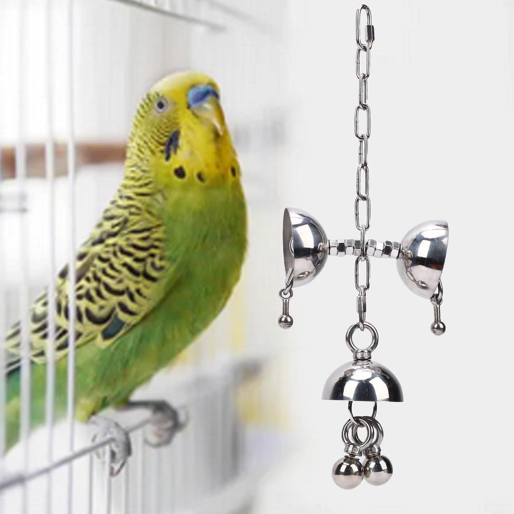   Stainless Steel   Interactive Bird Toy Puzzle for Large  s Cage Hanging Chew Toy  