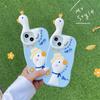 Ins Koreanische Nette 3d Blume Ente Silikon Telefon Fall Für Iphone 14 13 12 Pro Max 11 Schöne Tier Schutzhülle weiche Rückseitige Abdeckung Funda