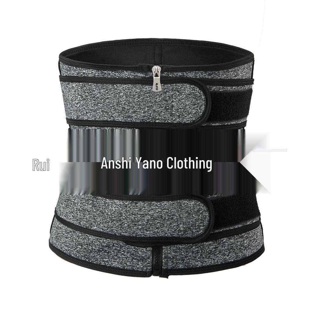 Zipper Waist Trainer & Yoga Bodysuit with Sweat Abdominal Belt for Fitness & Waist Shaping