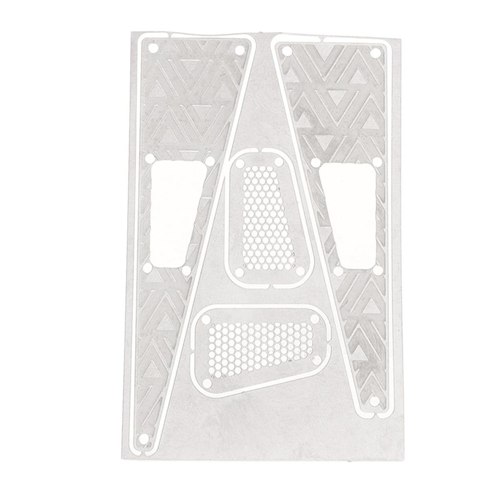 RC Car Decorative Sticker Exquisite Stainless Steel Decorative Decals for Traxxas 118 RC Cars