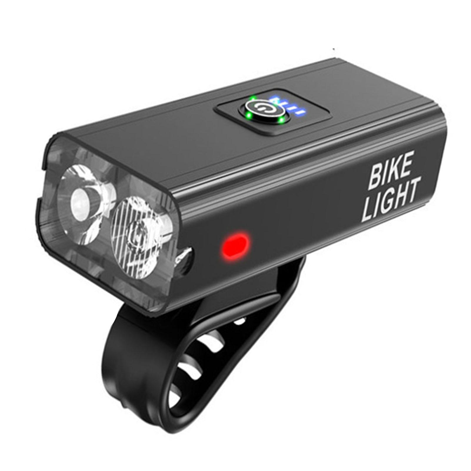 

Велосипедная фара с USB-зарядкой, индикатором питания, легкая, передний свет для велосипеда для езды на открытом воздухе