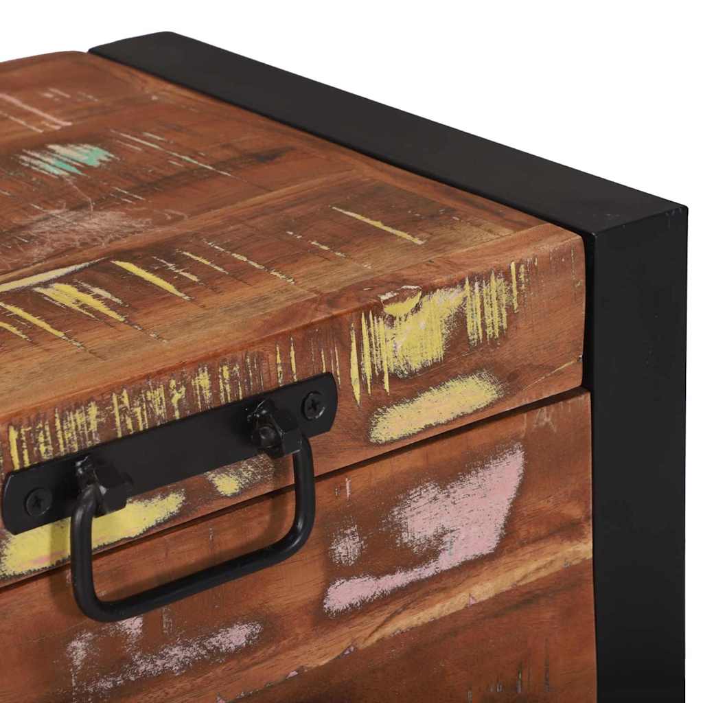 Storage Chest 40 X 30 X 30 Cm Solid Reclaimed Wood