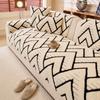 Modern Minimalist Plush Sofa Mat All Season Thickened Non-Slip Seat Cushion Sofa Cover Furniture Protector Living Room Couch Pad