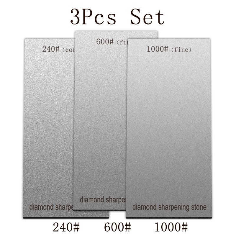 2/3/5Pcs Set Diamond Sharpening Stone Grit 50~3000# Kitchen Whetstone Have Base Ultra-high grinding power Sharpeners Polishing