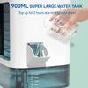 Portable Air Conditioner 3-Speed Small AC Unit Mini Air Cooler 900ML Water Tank Electric Fan With Humidifier for Bedroom Office