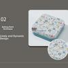 Square Shape Flip Top Tin Box Eco-Friendly Mini Sealed Jars Candy Storage Box  for Candy Storage