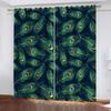 Curtain For Kids Room 3D Feather Print Bedroom Curtains Set, Curtains For Living Room Window Treatment Drapes 2 Pieces