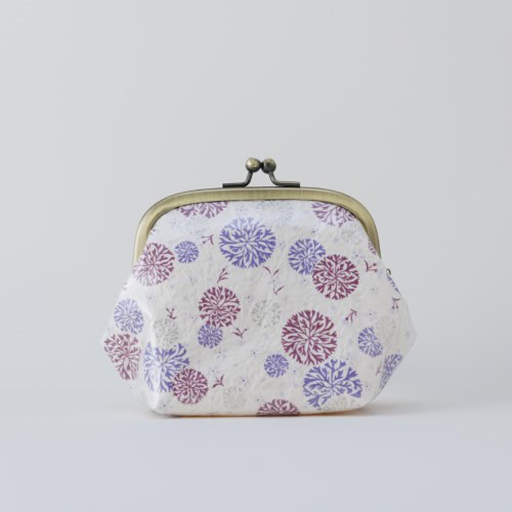 Shogado Paper Clasp Chic3 58136 Yuzen-dyed Pouch, Medium,