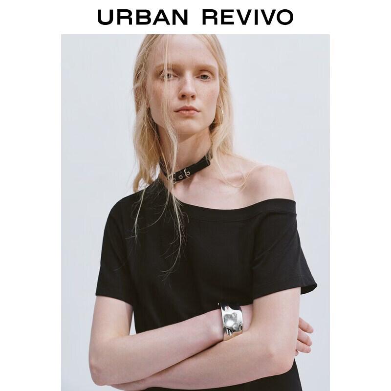 UR2026 Women's Asymmetrical Neck T-Shirt