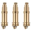 Lot of 3 Brass Pop-Up Drains – Click Clack Stoppers for Sink/Bathtub, M8/M16 Thread, Polished Brass