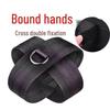 Plüsch Nylon Bondage Kreuz Handschellen - Fesselspielzeug für Erwachsene für Paare