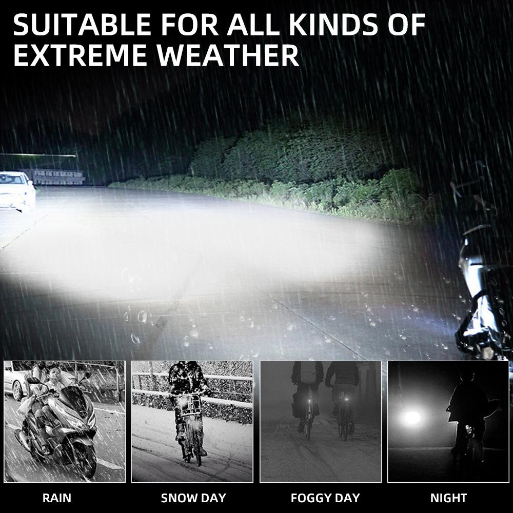 2pcs Motorcycle Led Headlight 12V High Bright Led Lights Lamp for Motorbike Moto External Front Led Focus Auxiliary Spotlights