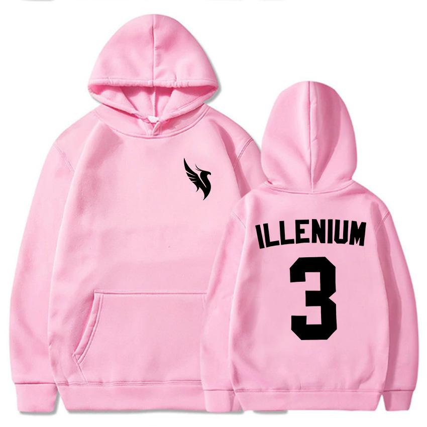 ILLENIUM Print Hoodies Long Sleeve Fashion Winter/Autumn Sweatshirts Fleece Warm Men Women Pullovers Streetwear Graphic Clothing