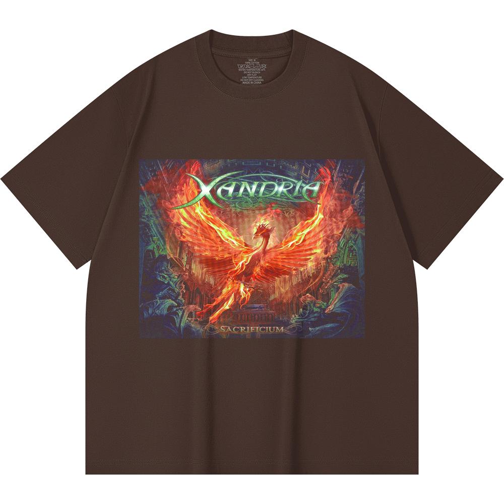 230 Gsm 100% Cotton Heavy Metal T-Shirt  Rock Band Popular Music Print Unisex Heavy Cotton T Shirt