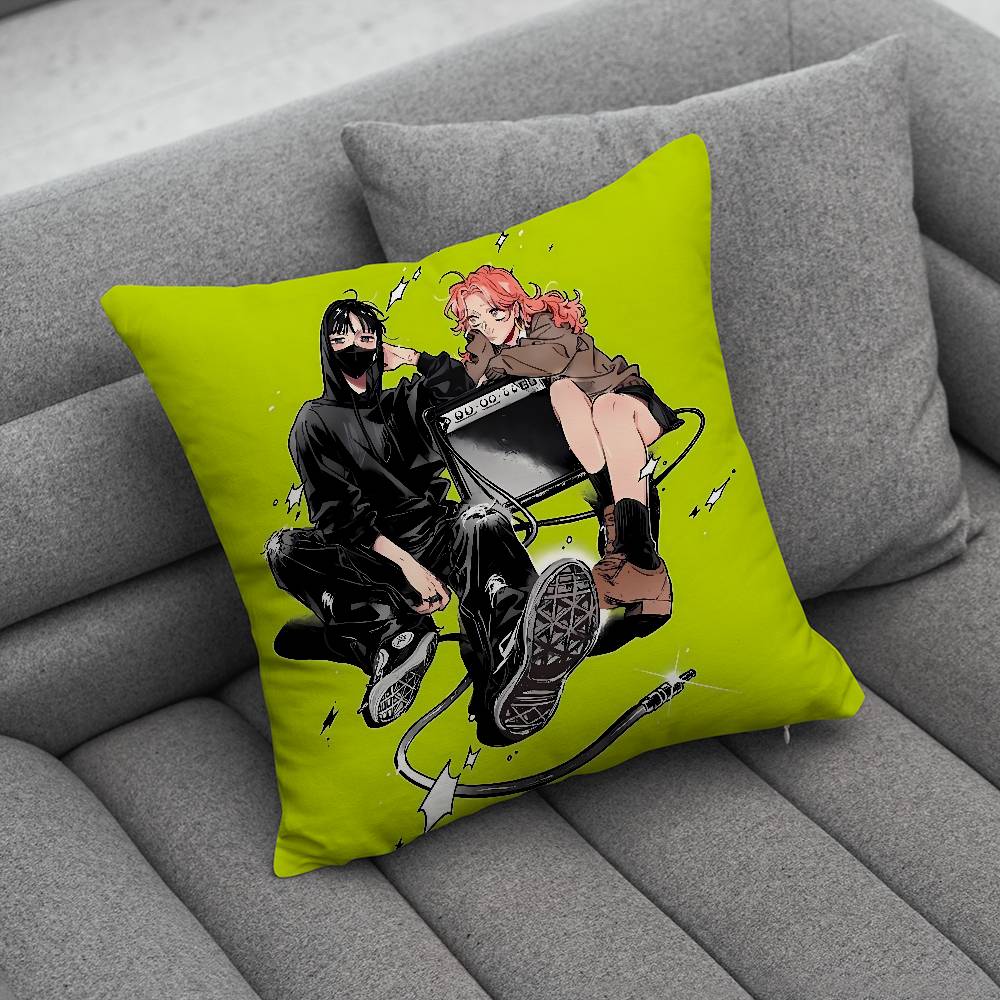 Aya Oosawa and Mitsuki Koga Pillow Case For Home Bedroom Car Office Decoration Living Room Sofa Cushion Cover Suitable