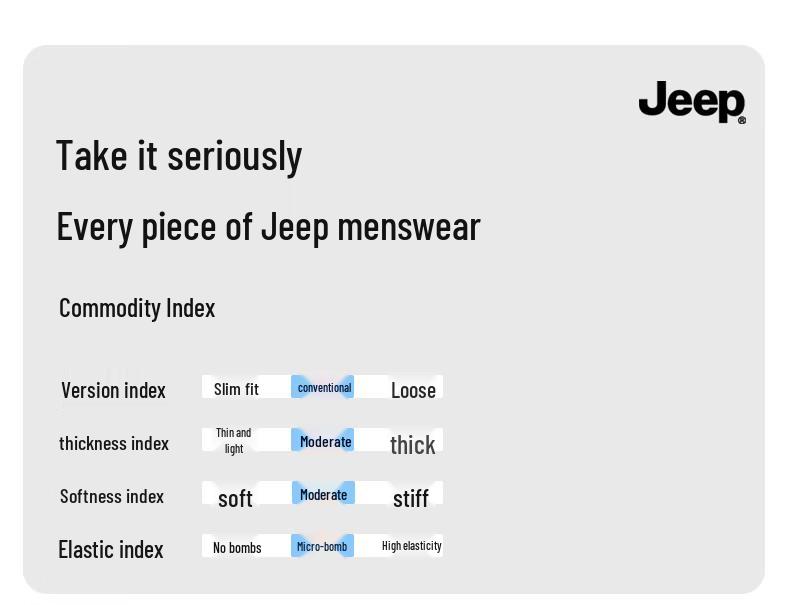 Jeep Unisex Straight-Leg Casual Pants