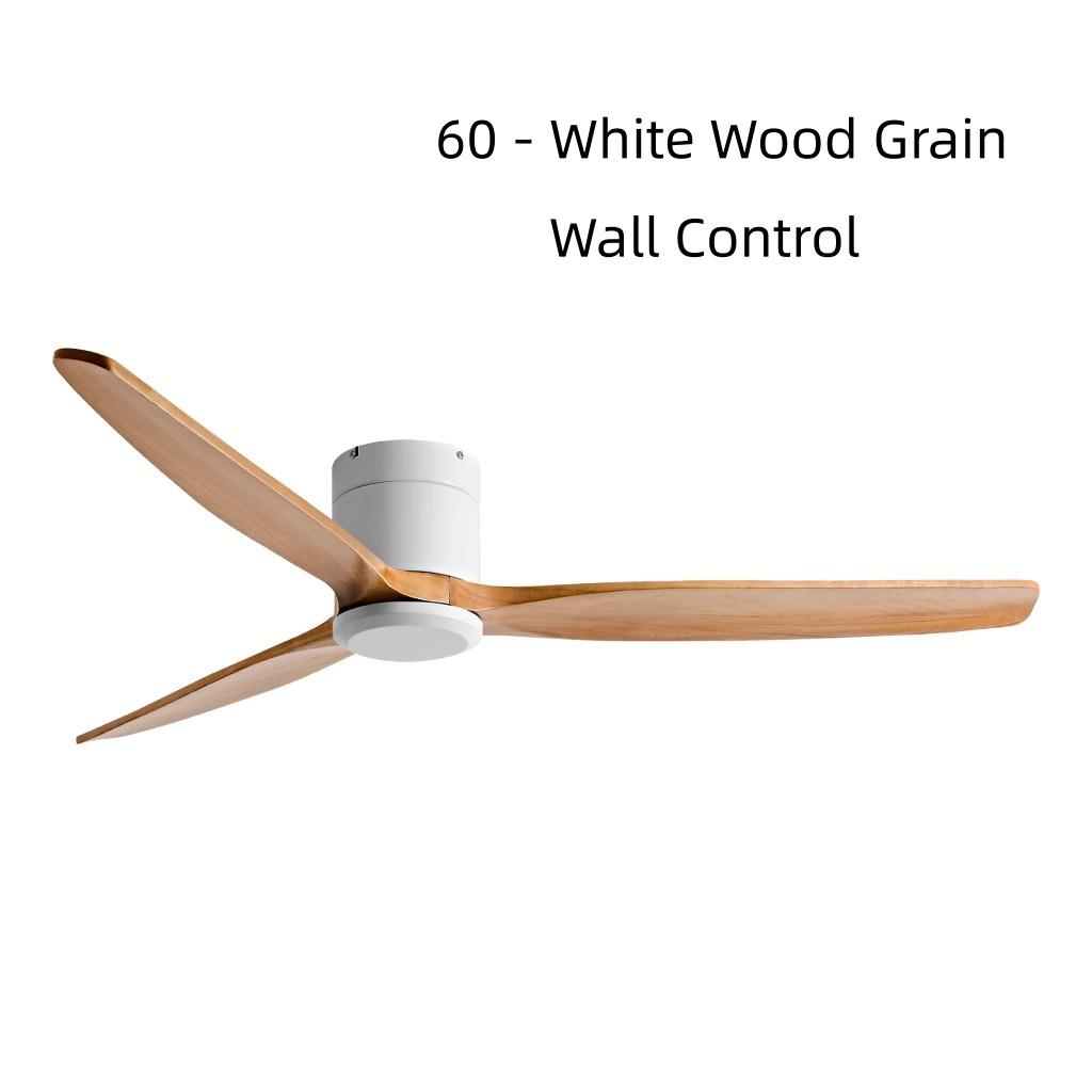 42-60" Modern Whisper-Quiet Villa Hotel Decoration Fan Commercial Ceiling Fan Style Solid Wood Blades Electric Fan