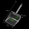 Cat Litter Shovel Portable Wood Handle Stainless Steel Scooper Sifting Kitten Litter Scoop Cat Toilet Cleaning Tool Pet Products