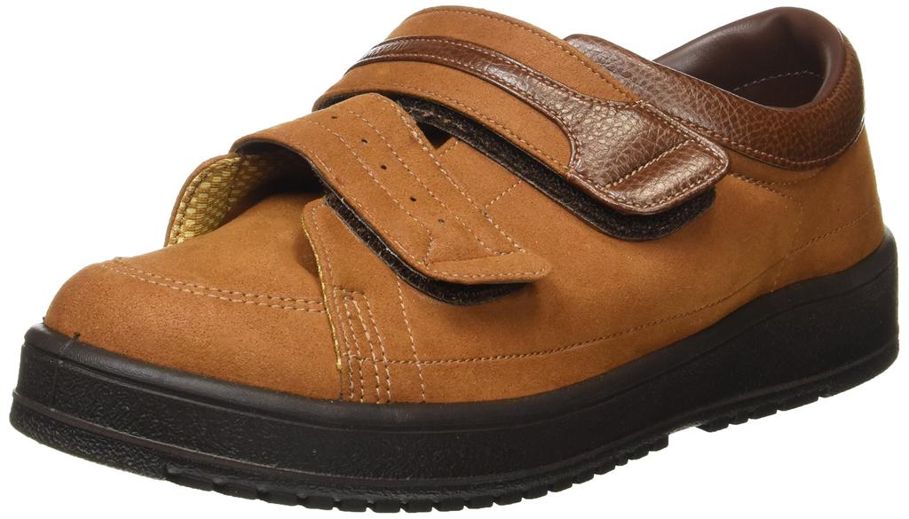 Moonstar Rehabilitation and Nursing Sold Single 04 Foot and 04 Foot Size cm Men's Shoes, Foot, V-Step (Right Only) V-Step (Left Only), Brown, 25.0