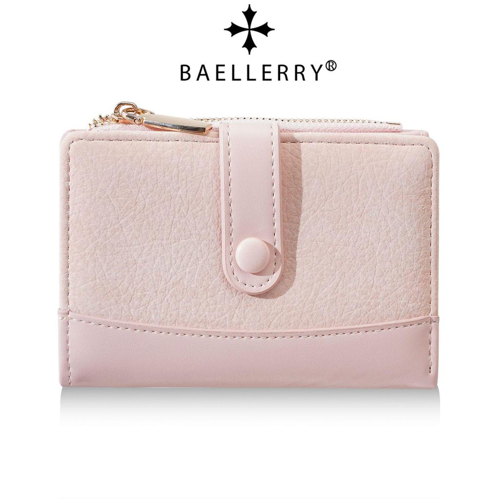 New Women's Zipper Bifold Wallet - Fashion PU Patchwork Coin Purse