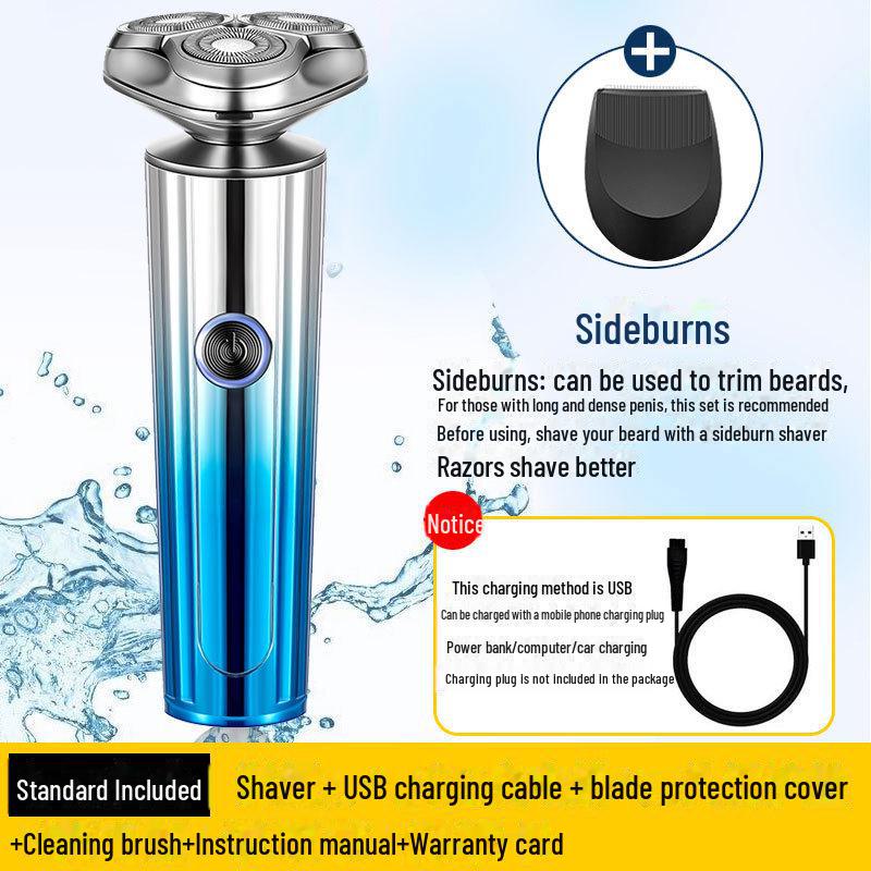 Rechargeable Multifunctional Waterproof Electric Beard Shaver