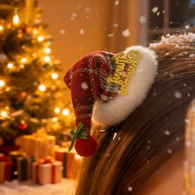 Christmas Christmas Christmas Headband Elk Hair Hoop Glitter Antlers Headband Christmas Hat Reindeer Glowing Christmas Hairband