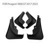 For Peugeot 3008 GT car tires, mudguards, mudguards, and leather tiles 2017-202