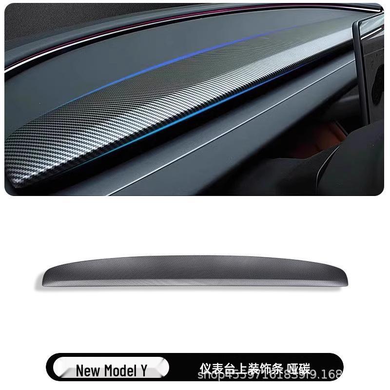 

Юбилейное издание Декоративная полоса из углеродного волокна для приборной панели консоли Model 3/Y.