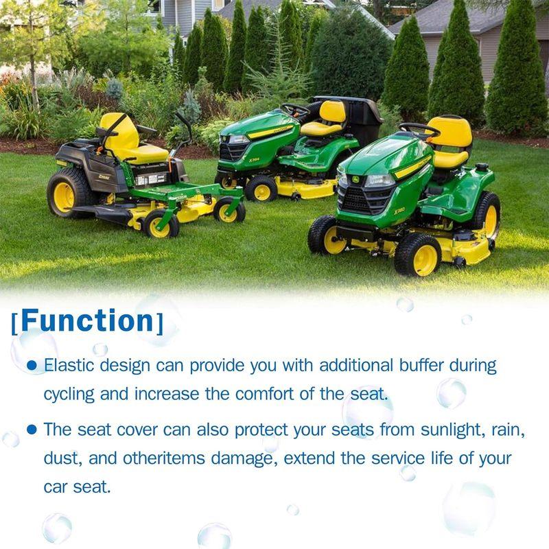 LP95233 Seat Cover For John Deere Compact Utility Tractor 3E 3R 4M Series 1023E Comfortable Waterproof Cushioned Seat Cover