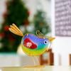 Glass Bird Garden Decor Painted Finish For Gift Giving And Home Decor