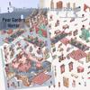 2 PET Large Format Sheets: Liyuan Shocking Scenery Miniature Horror DIY Creative Stickers