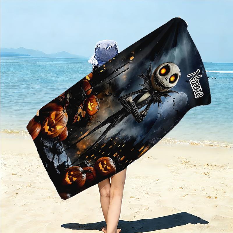 Personalized Zombie Girl Hair Beach Towel Microfiber Beach Towel Thin Absorbent for Beach Swimming Yoga Bath Sports. 0910310