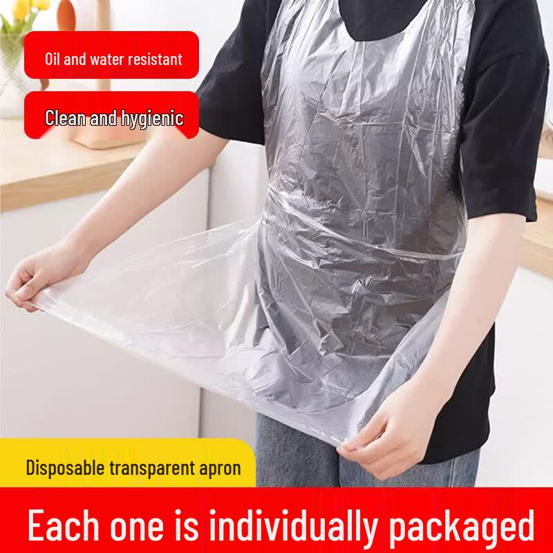 Yangge Disposable Waterproof Oil-Proof Aprons (100 Pack)