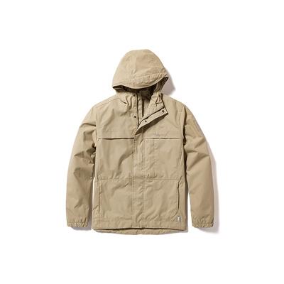 Solid Color Zip Short Lightweight Waterproof Jacket Men Jackets Licorice-Yellow A695W-DH4