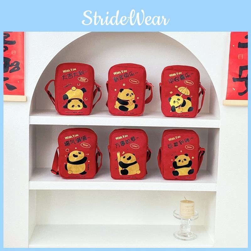 Mini Cute Canvas Panda Shoulder Bag For Kids Perfect For New Celebrations Year
