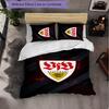 Biancheria da letto a tema VfB Stuttgart Set 3 Pezzi Copripiumino Biancheria da letto Decorativa per Camera Adolescenti Decorazione Casa