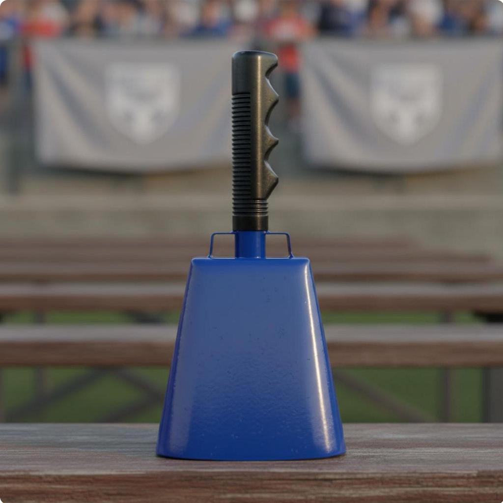 Cowbell with Handle Loud Sound metal Comfortable Grip Handheld Cheering Bell for