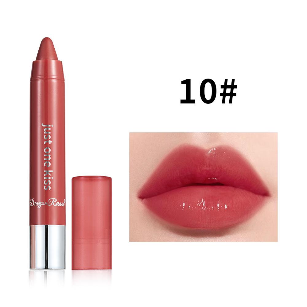 Glossy Crayon Lipstick for Brightening and Enhancing Complexion, Lip Plumper Lip Gloss, Versatile Moisturizing Lip Mud, Base Lip Care, Gentle Lip Balm