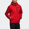 Adidas 3-Stripes Down Hooded Puffer Jacket Men Outerwear Light-Crimson DM1971