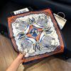 May Kaji Cashew Flower Square Scarf Retro Men's Silk Scarf Buckle British Style Scarf Men's Paisley Pattern Small Scarf Women