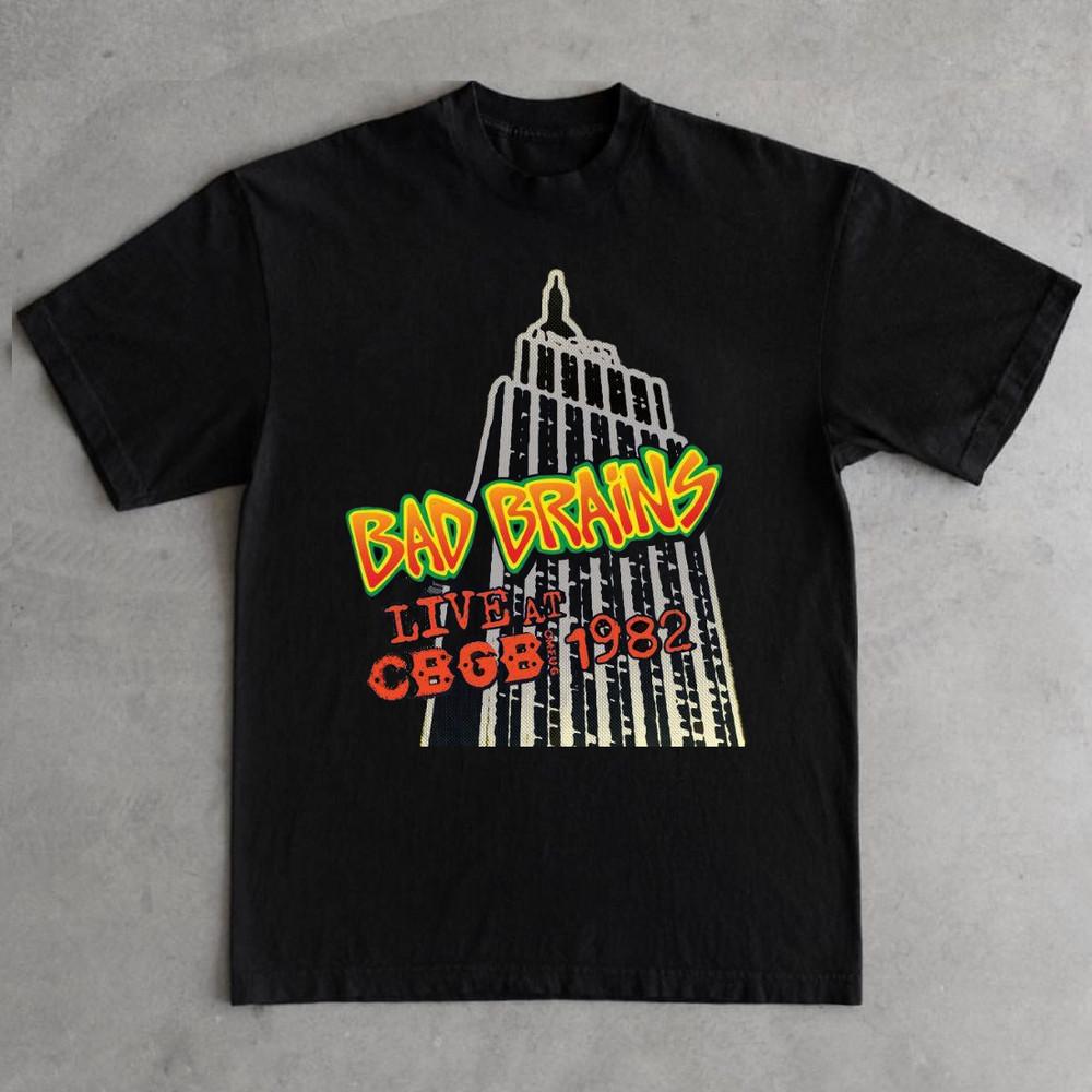 Bad Brains - Live CBGB 1982 Shirt Black Unisex Size S-5XL ND1532 Unisex T-Shirt XXXXL