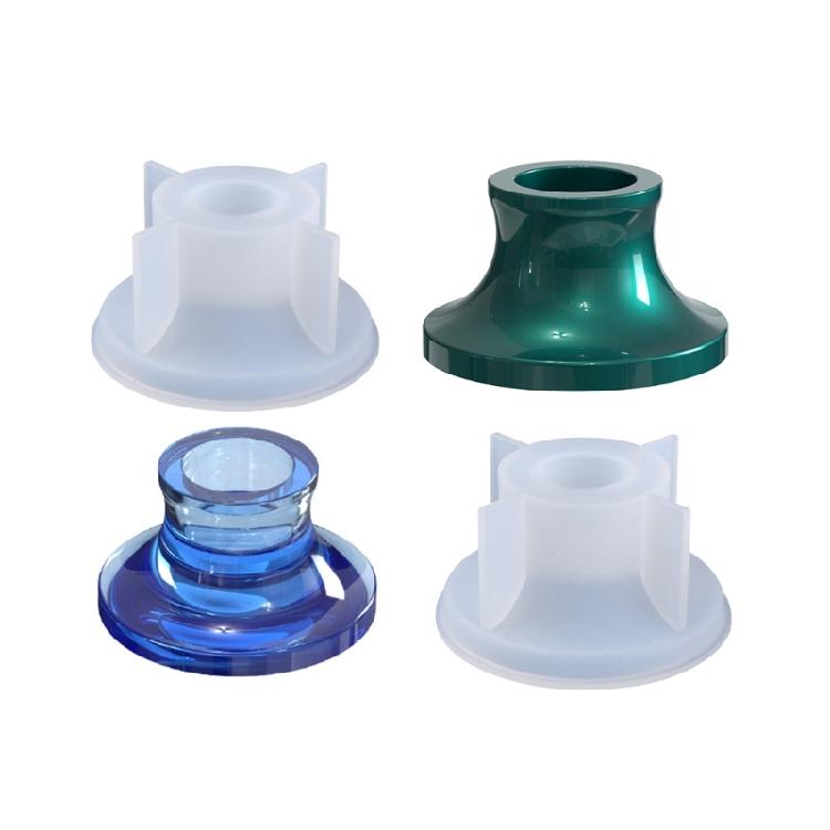 Tealight Candle Holder Resin Molds Succulent Planter Silicone Mold Epoxy Casting Mold for DIY Candlestick Jewelry Box