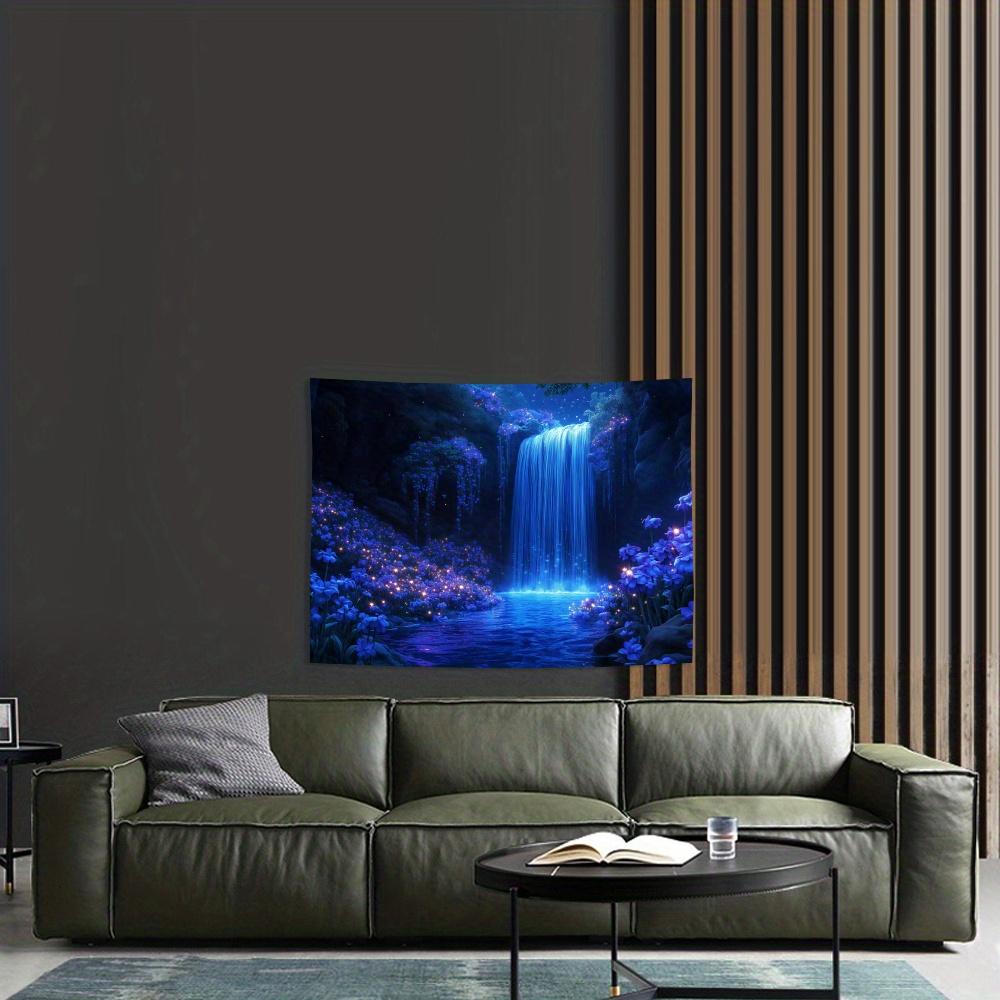 Sparkling 3D Visual Effect Waterfall Tapestry - Perfect for Living Room, Bedroom, Office & Party Decor | Ideal Creative Gift