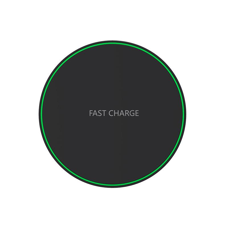 Ultradünnes 50W kabelloses Ladegerät für Apple- und Huawei-Geräte - 15W rundes Desktop-Ladegerät