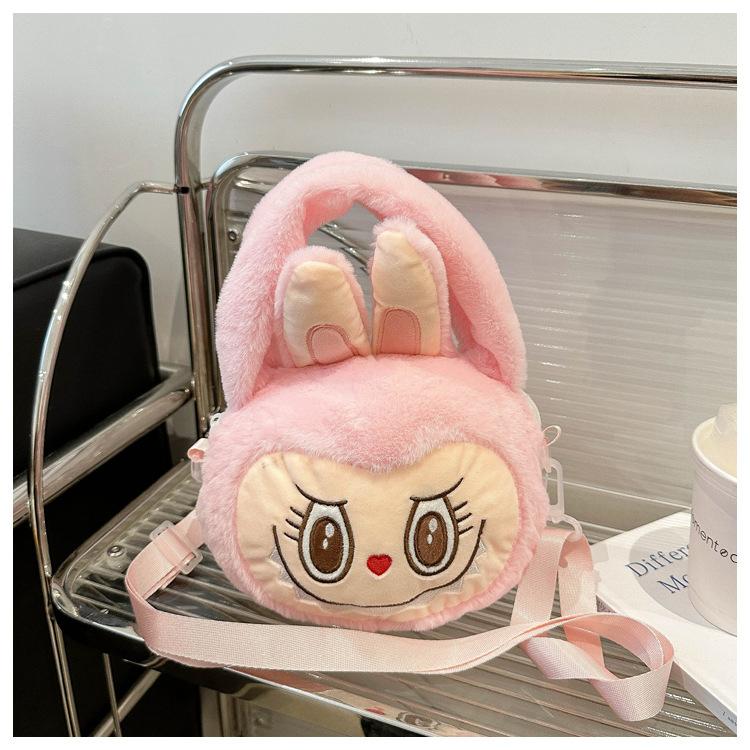 Elf Cartoon Peripheral Plush Toy Cute Labubu Shoulder Bag Girly Crossbody Storage Bag